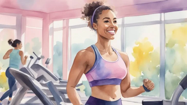 a woman training for her dream body