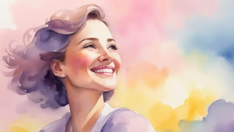 a woman smiling, being happy about her dreams she manifested fast