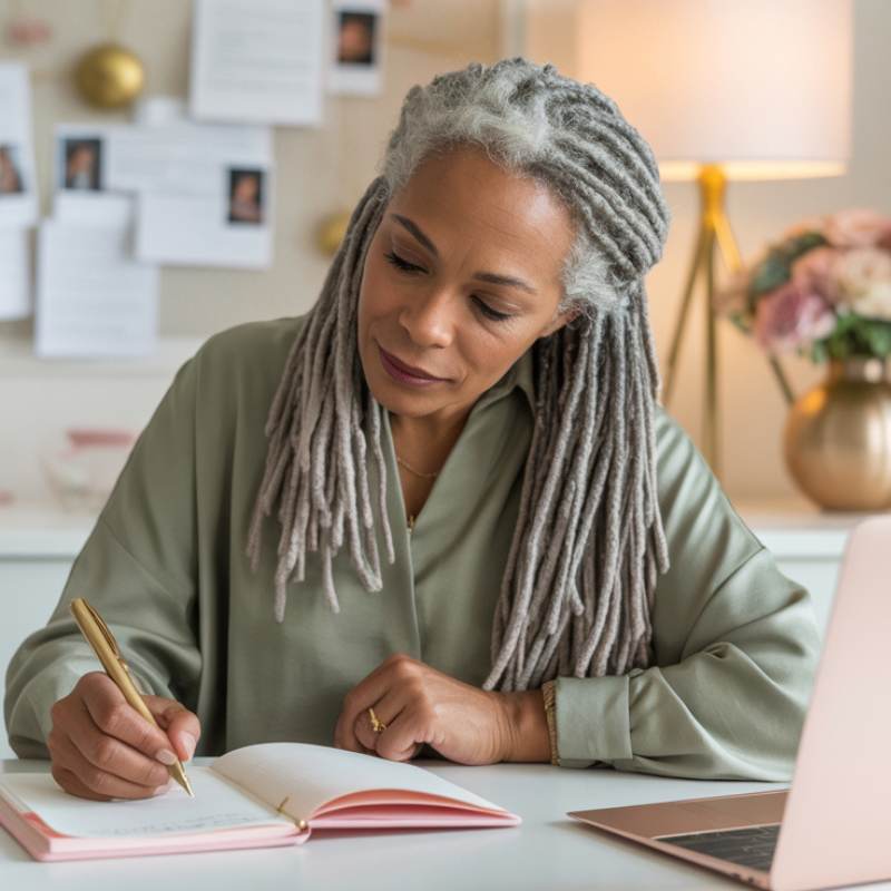 a woman taking action on her big dreams