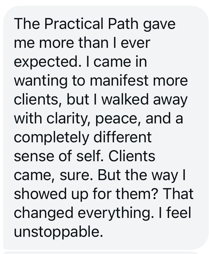 Testimonial Manifestation Practical Path