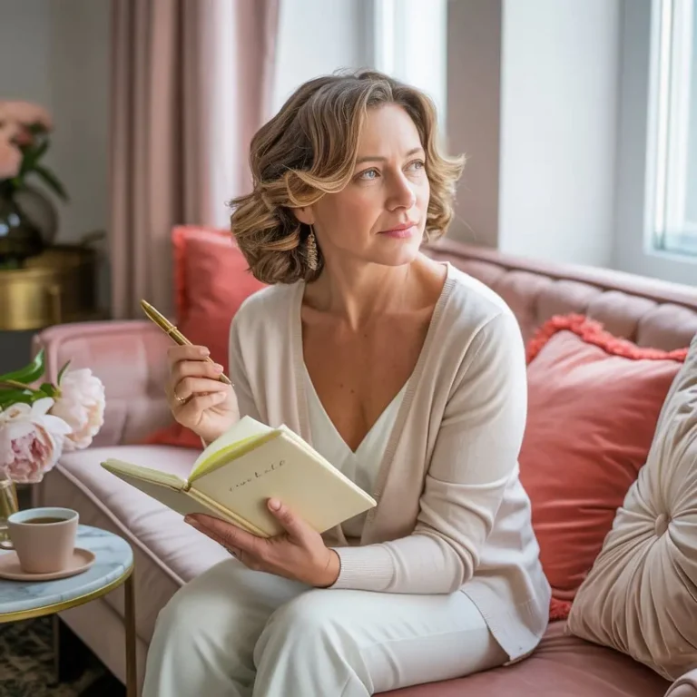 woman practicing gratitude