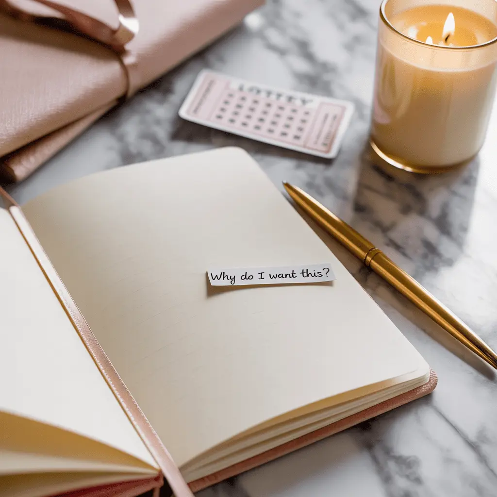 why do i want this lottery win reflection in a manifestation journal