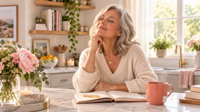 woman in her Morning Gratitude Practice