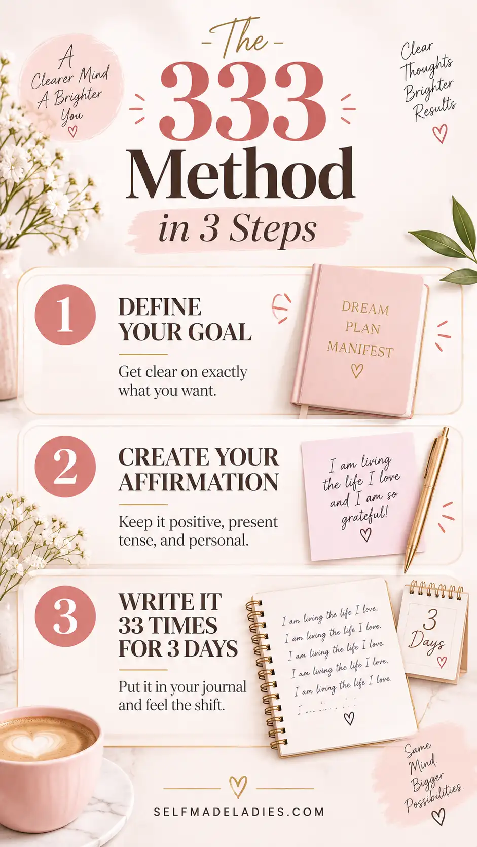 Infographic 333 Manifestation Method