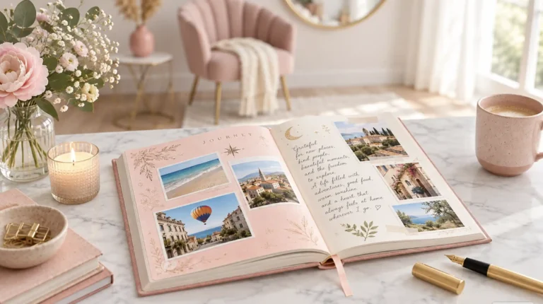 a dream life vision book for travelling