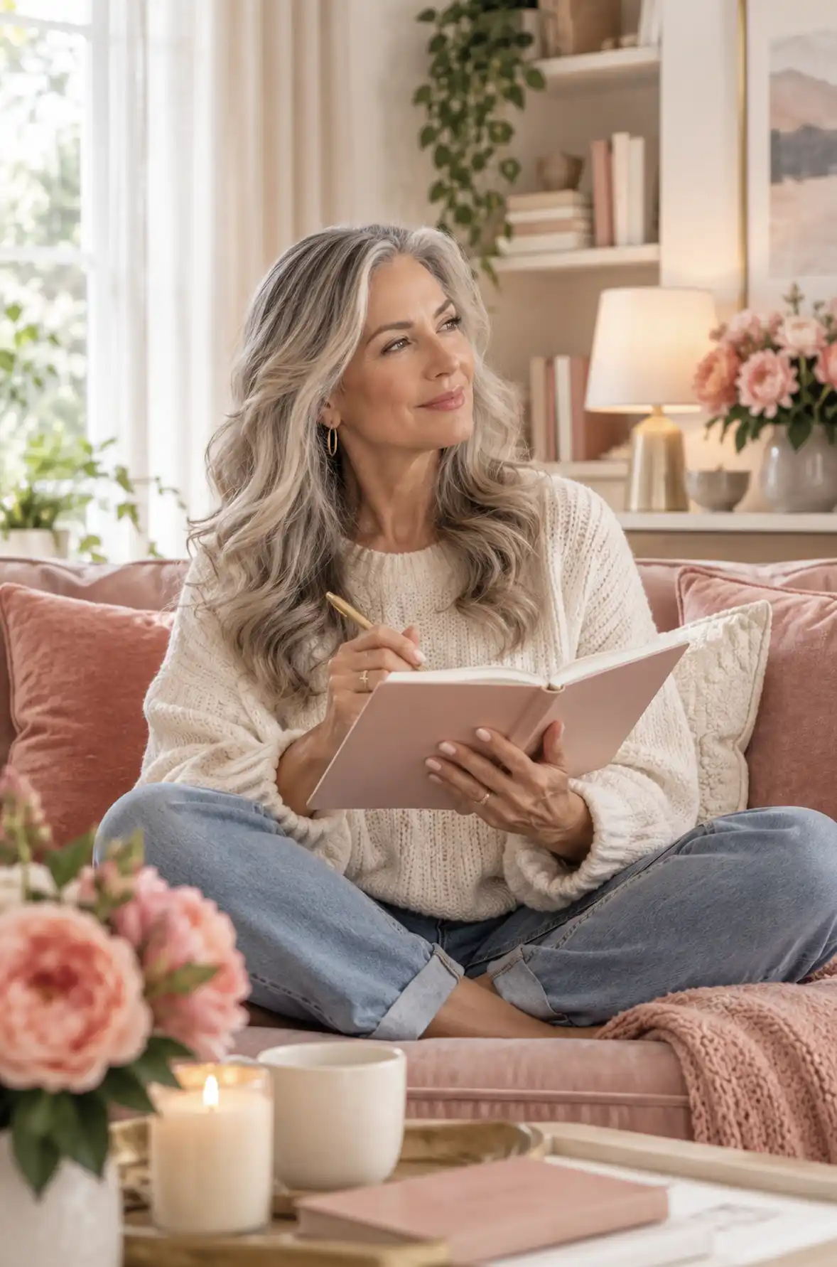 a woman writing into her manifestation journal to speed up her manifestations
