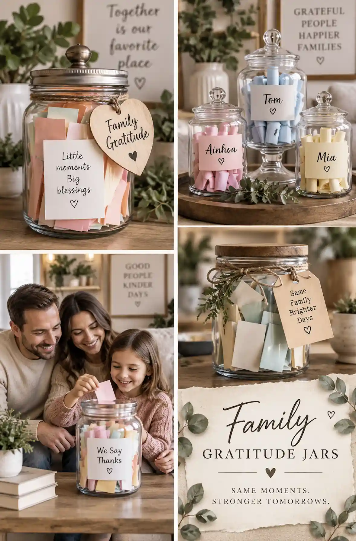 family gratitude jars for manifestation