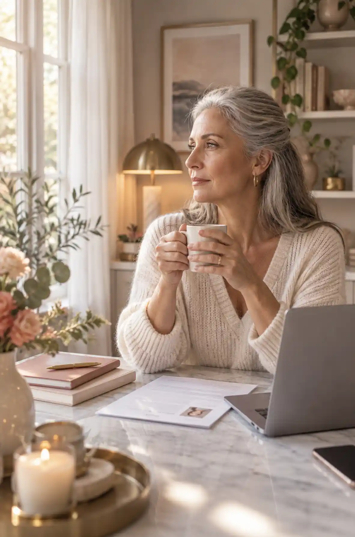 a woman manifesting her dream job