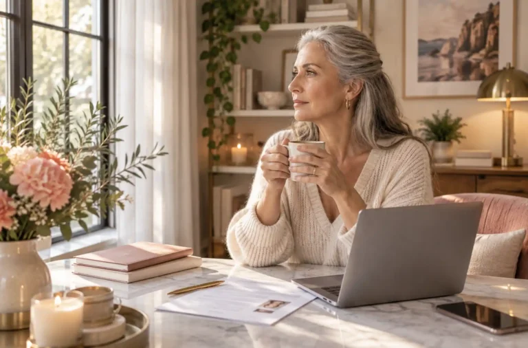a woman manifesting her dream job