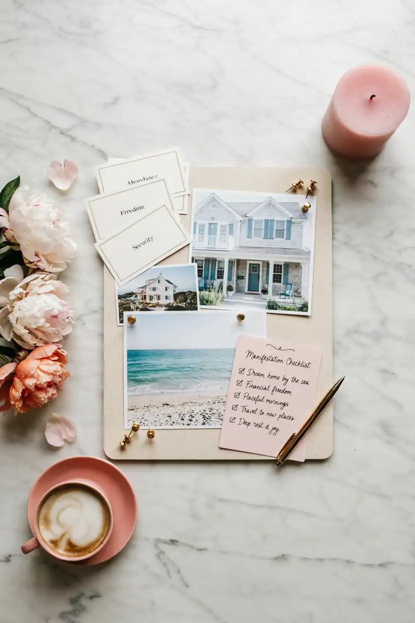 a lottery win vision board