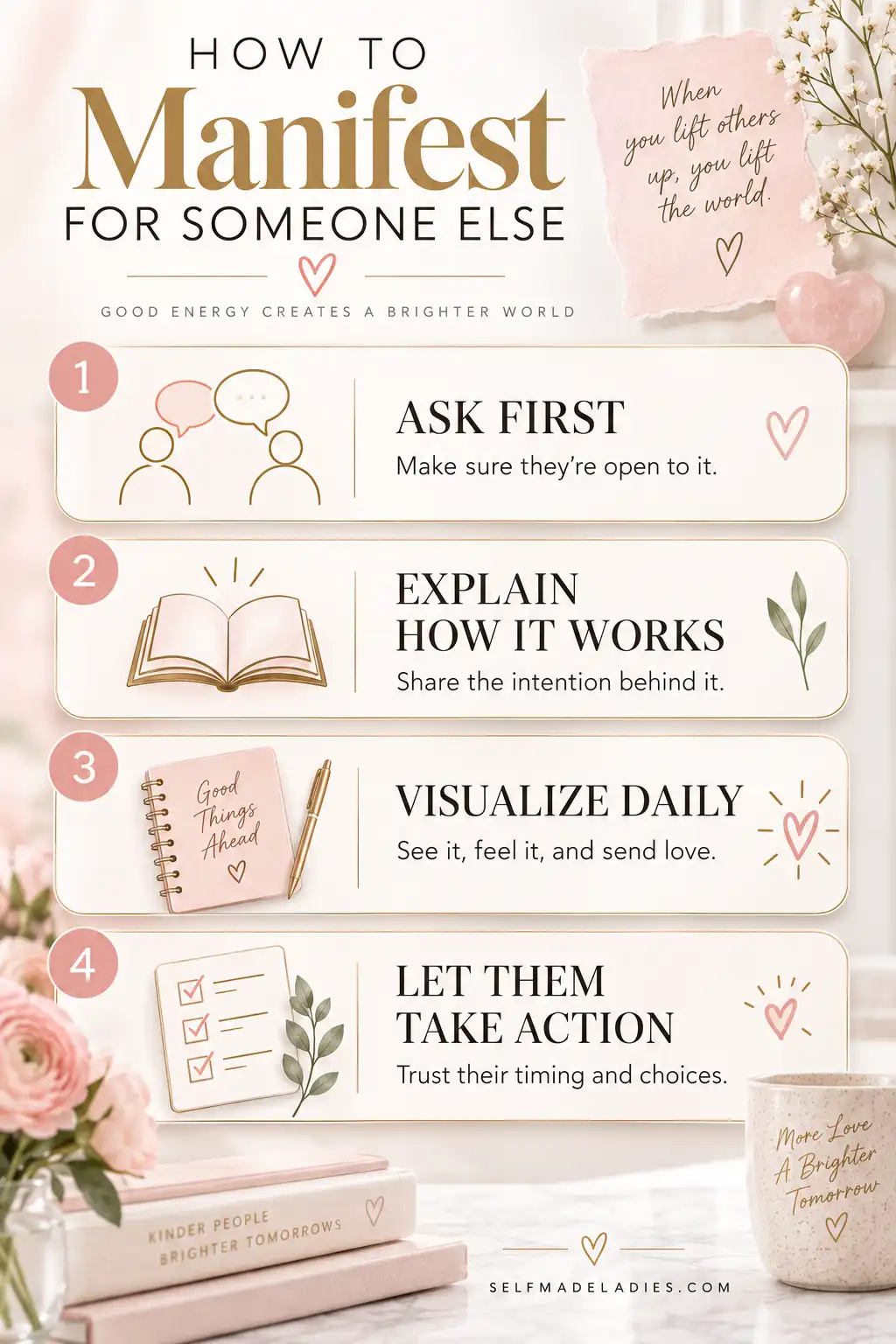 Infographic: How to Manifest for Someone Else