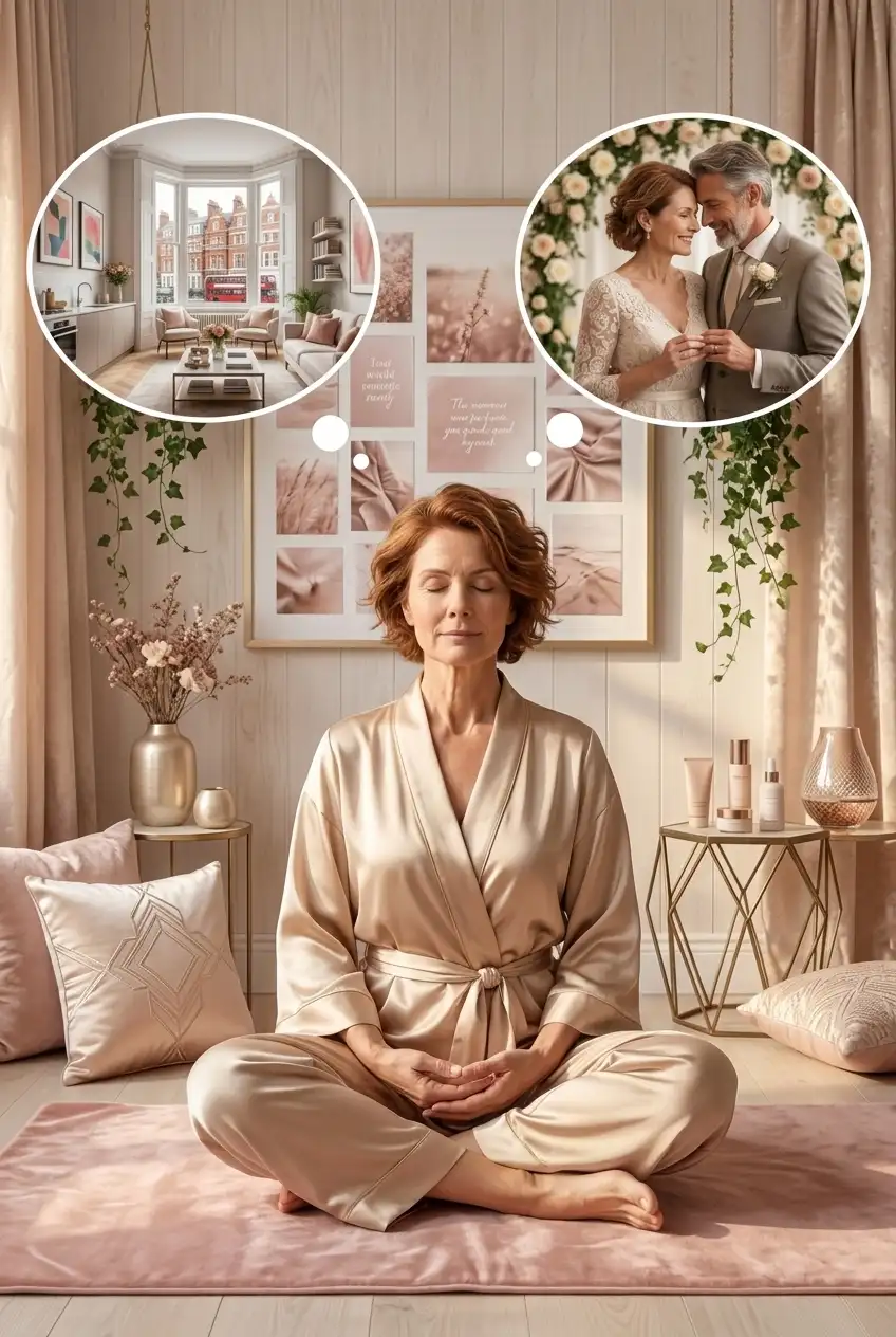 a woman visualizing her dream life